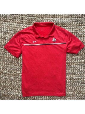 Nike OSU Buckeyes Polo Golf Shirt Large